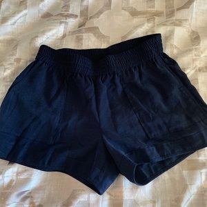 Joie navy silk shorts, size S